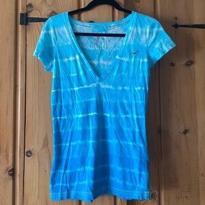 Hollister Blue Tie-Dye Tee